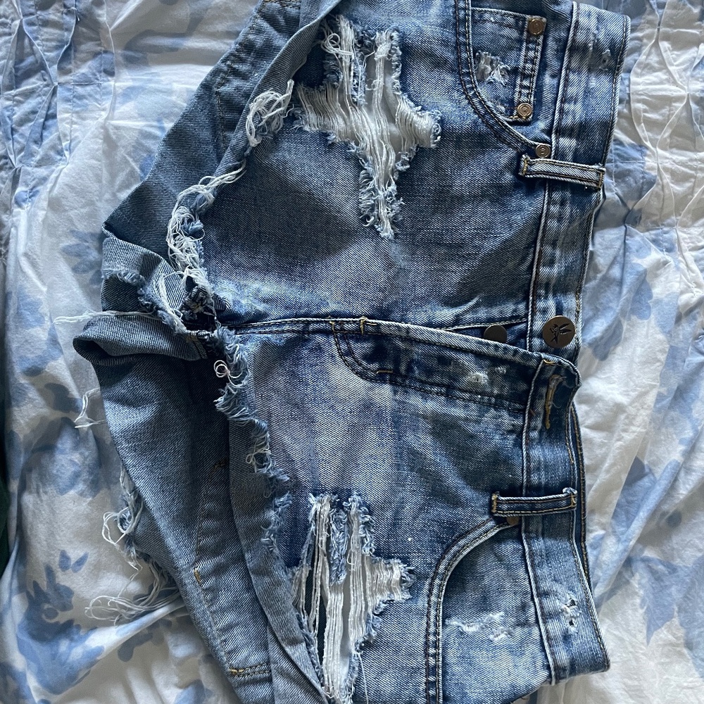 One teaspoon bandits low waist denim shorts